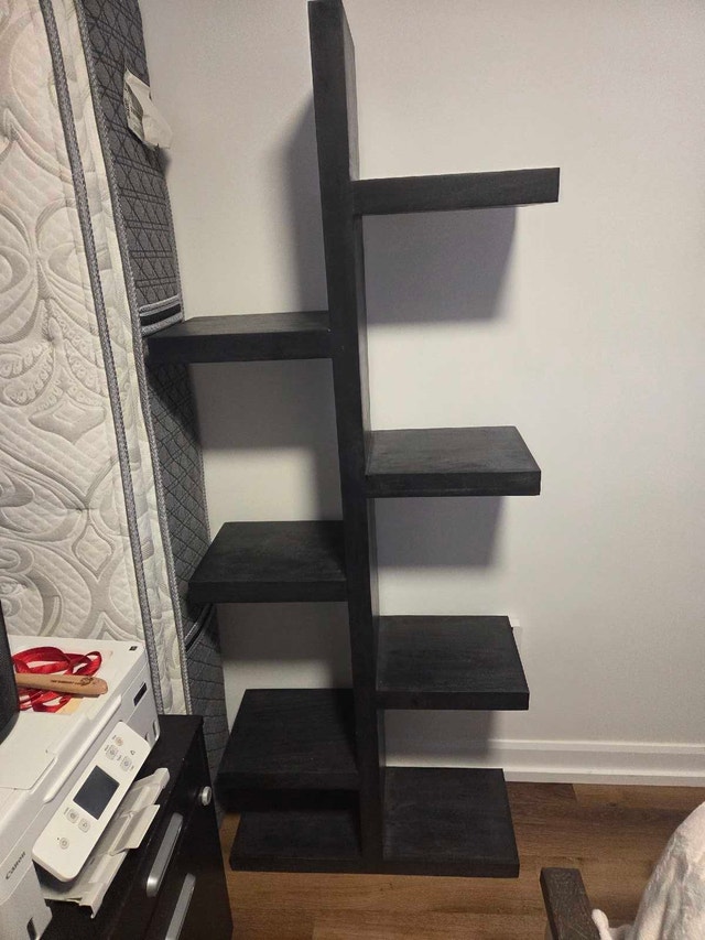 Solid Mango Wood Modern "Tree" Bookshelf - 70" Tall - photo 2