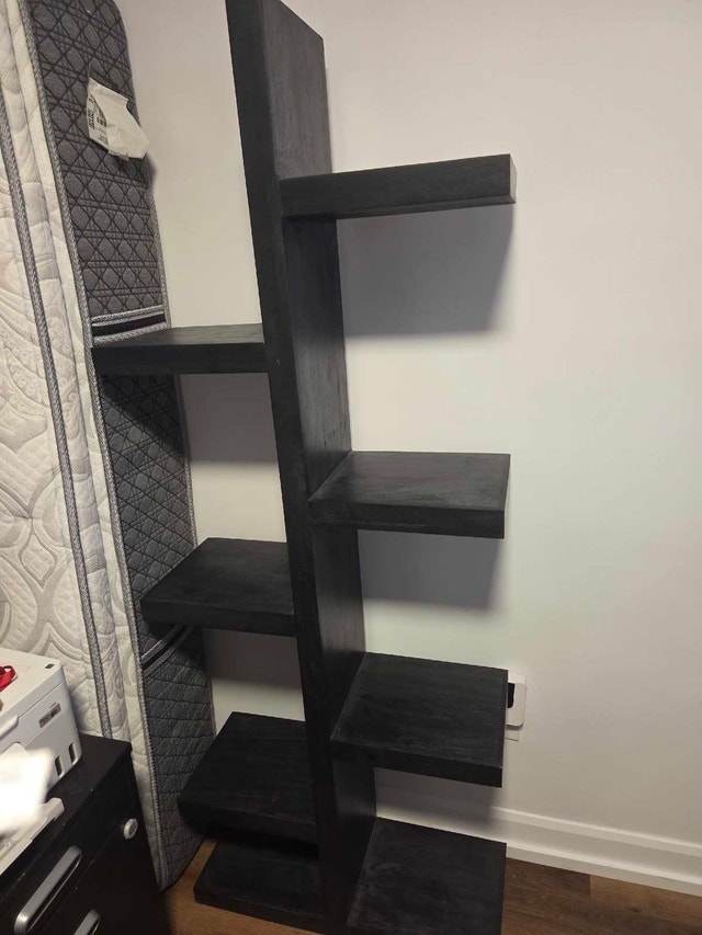 Solid Mango Wood Modern "Tree" Bookshelf - 70" Tall - photo 3