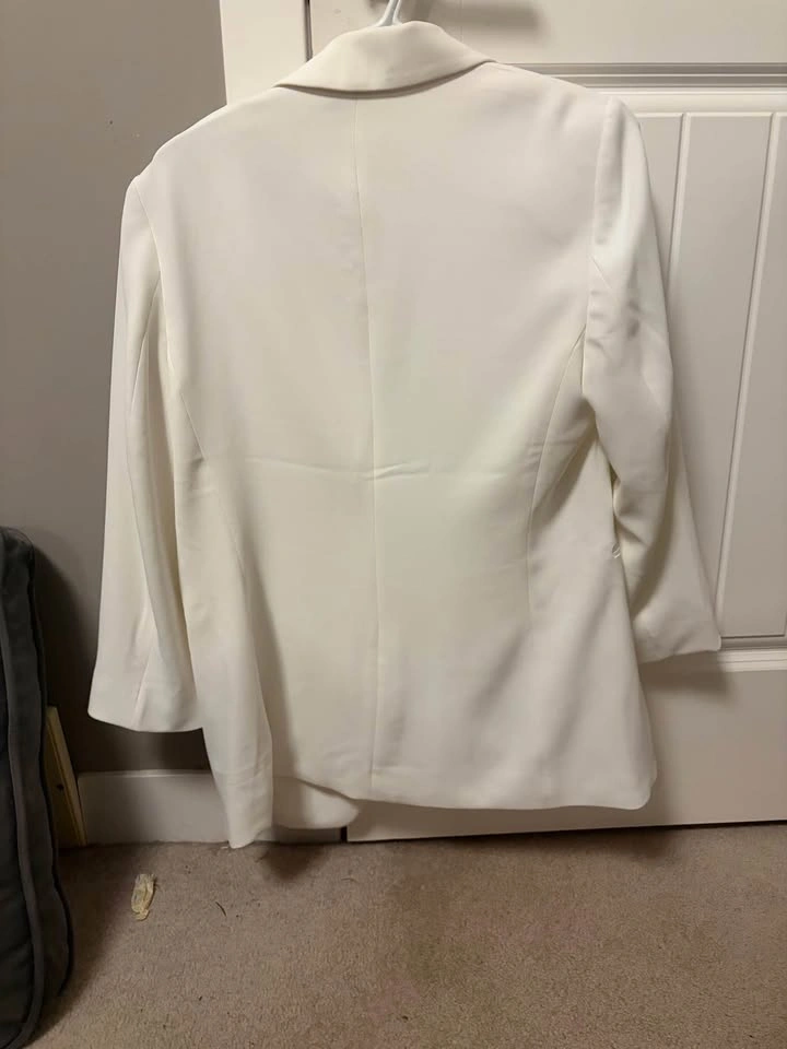 H&M White Blazer Medium - photo 2