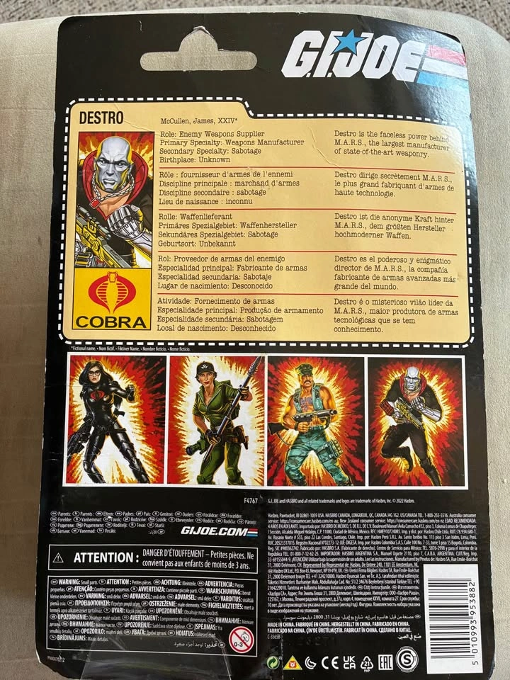 G.I. Joe Classified Destro Retro Collection Figure - photo 2