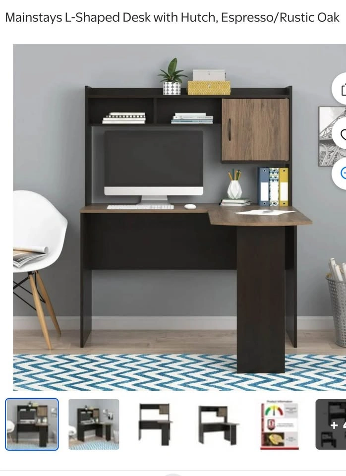 Desk with Hutch and Side Extension - photo 3