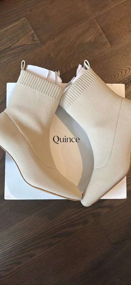 New Quince Bone Eco Stretch Boots - Size 9/9.5 - photo 3