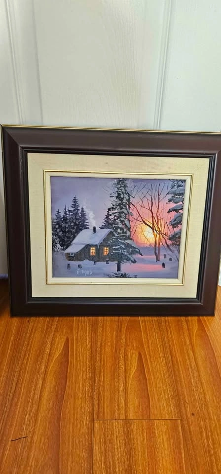 E. Zoi Original Artist Oil Paintings Framed