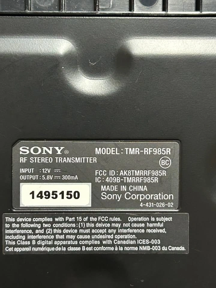 Sony MDR-RF985RK Wireless Headphones - photo 4