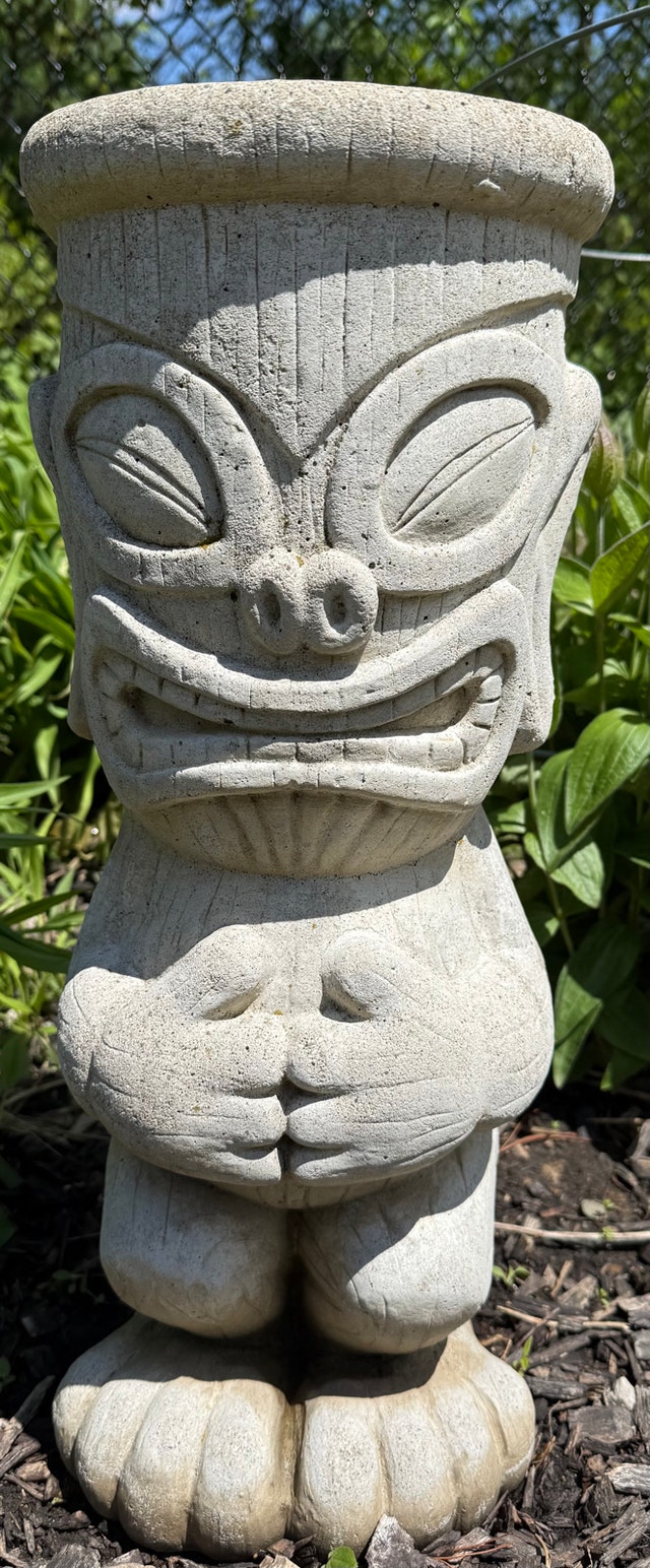 Tiki Cement Statue
