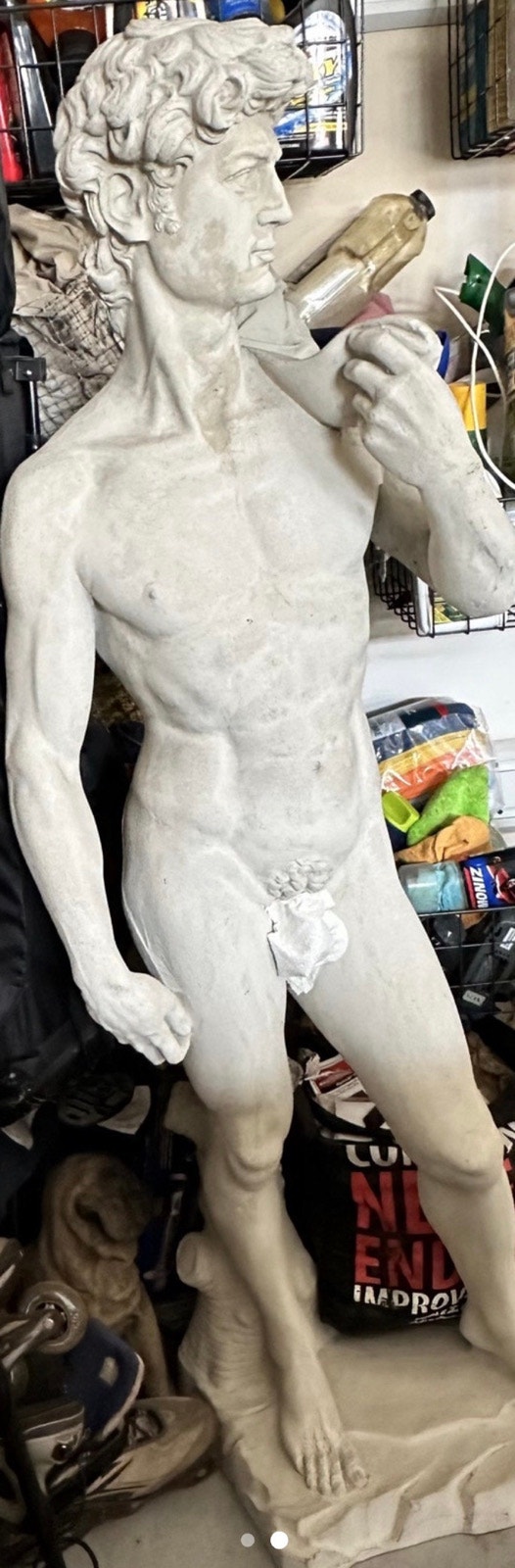 Cement Statue of David