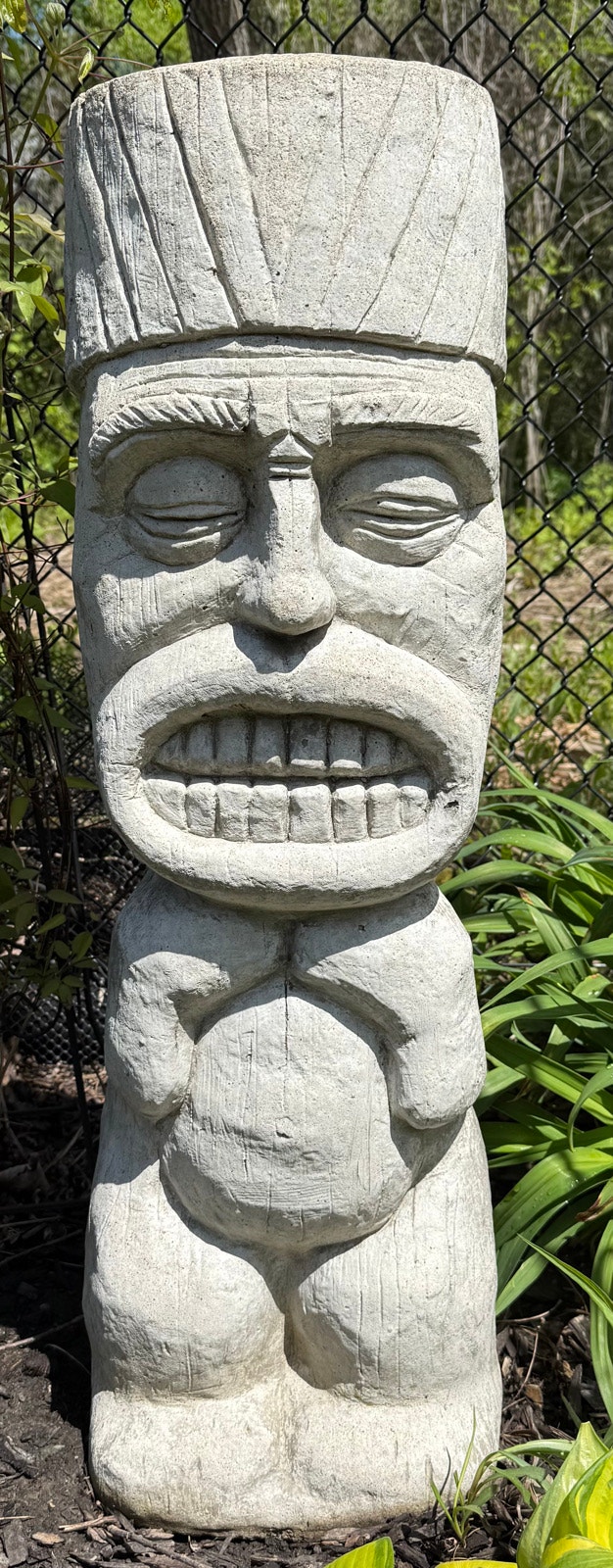 Tiki Cement Statue