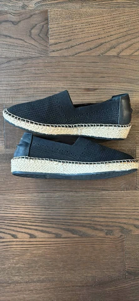 Cole Haan Black Knit Espadrille Loafers - Size 9