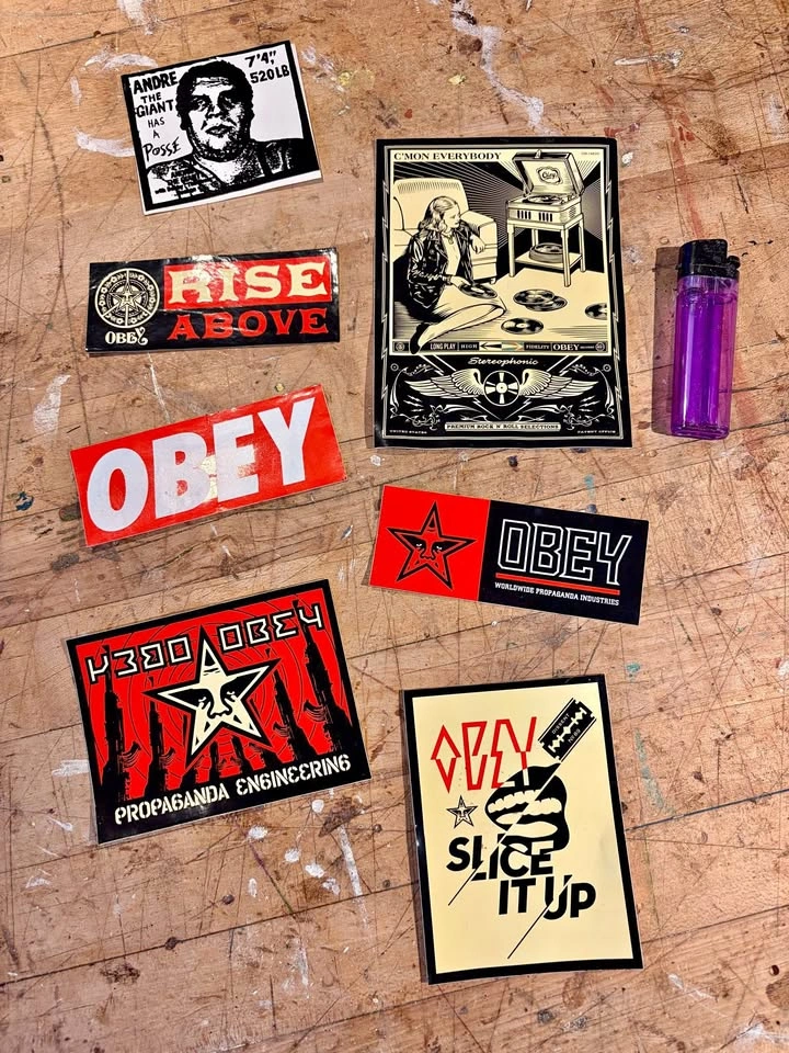 Vintage OBEY sticker lot