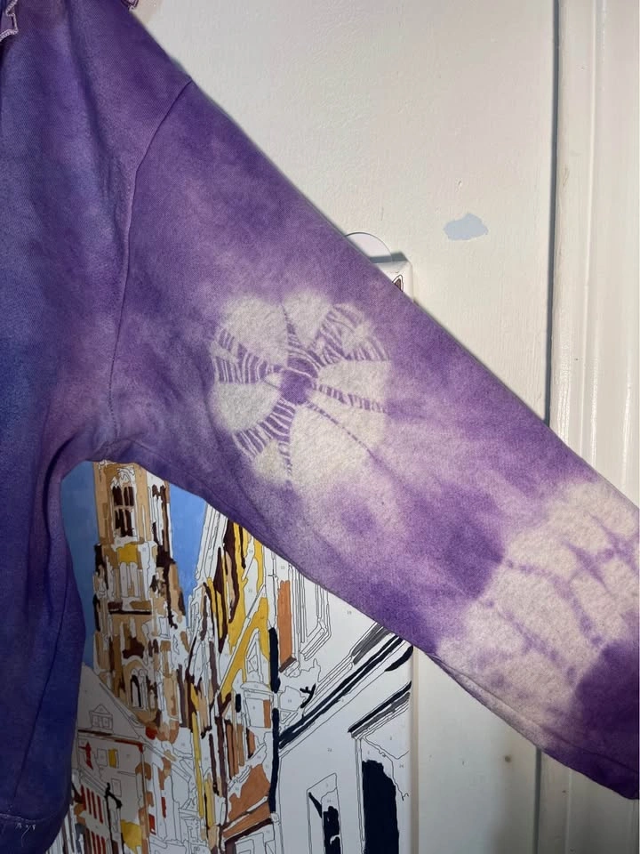 Purple & Blue Tie-Dye Sweater | Comfortable Everyday Top - photo 4