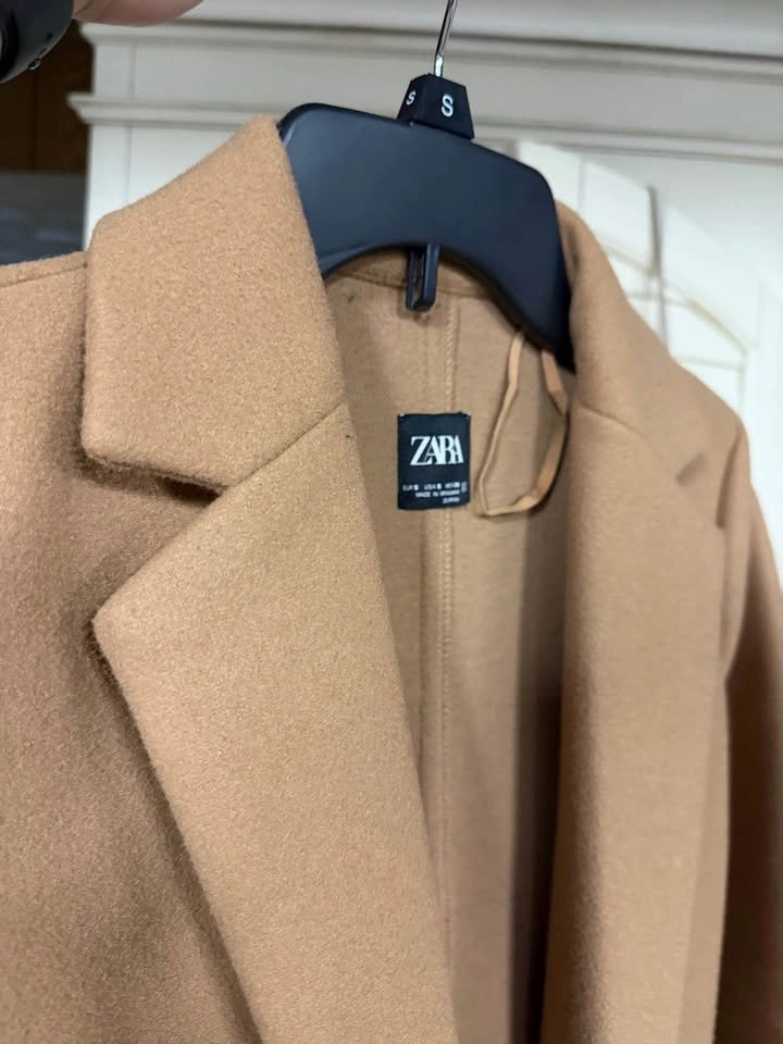 Zara - Wool Blend Double-Faced Coat Size Small - photo 3