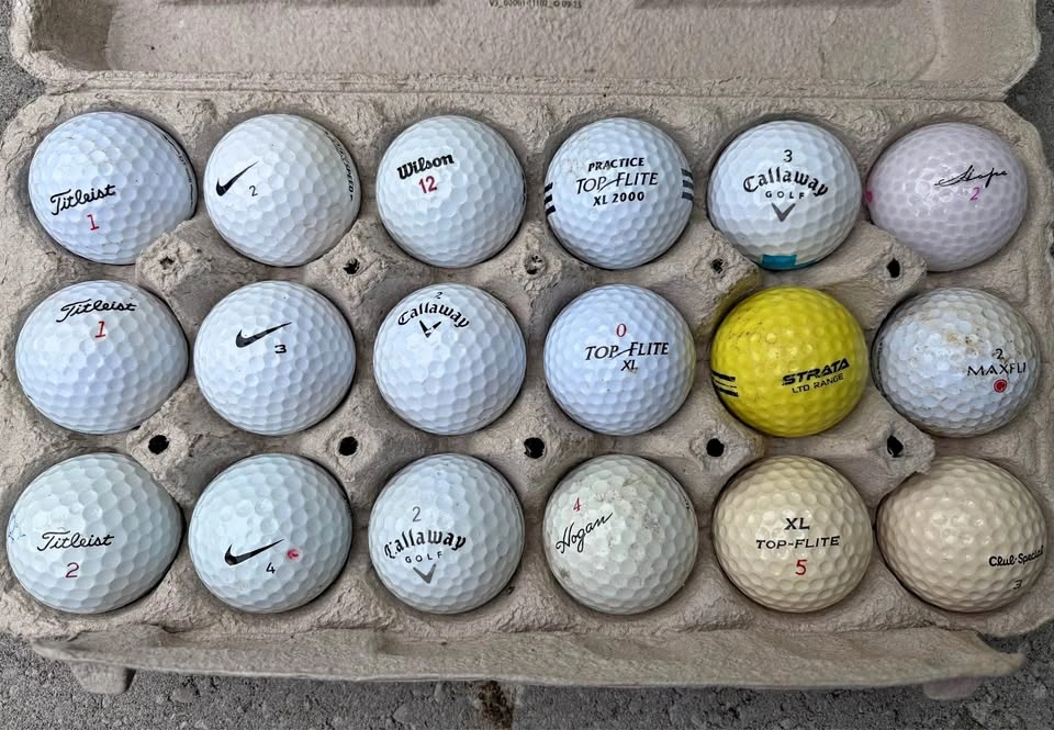 18 Assorted Golf Balls