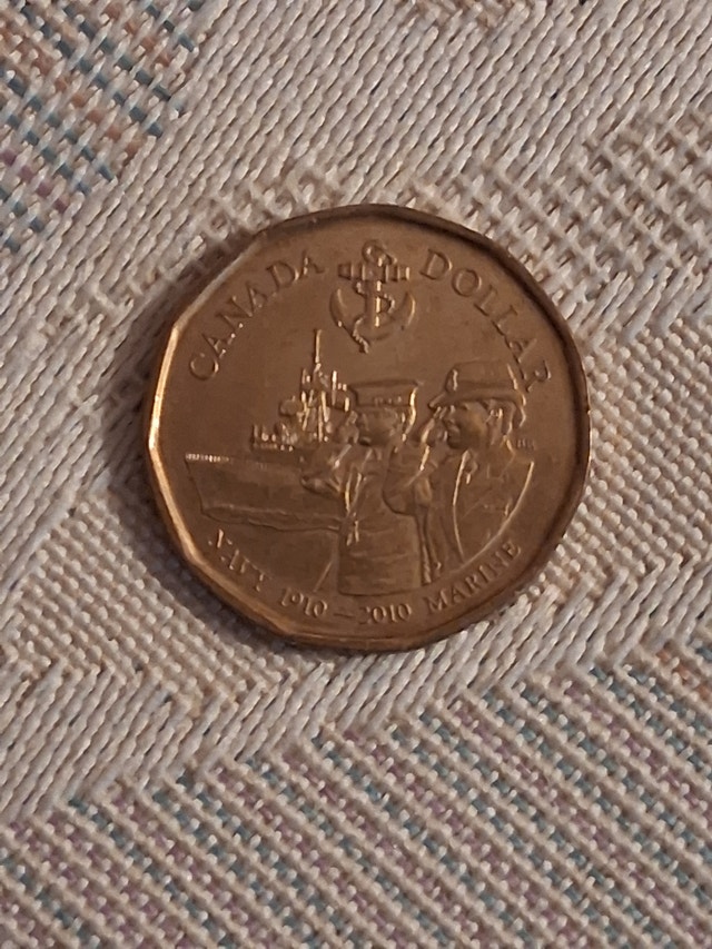2010 Canadian Navy 100th Anniversary Commemorative Loonie
