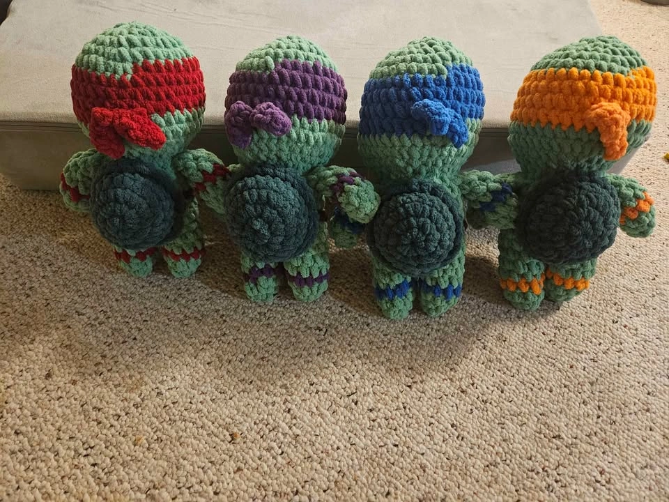 Crocheted Teenage Mutant Ninja Turtles - photo 2