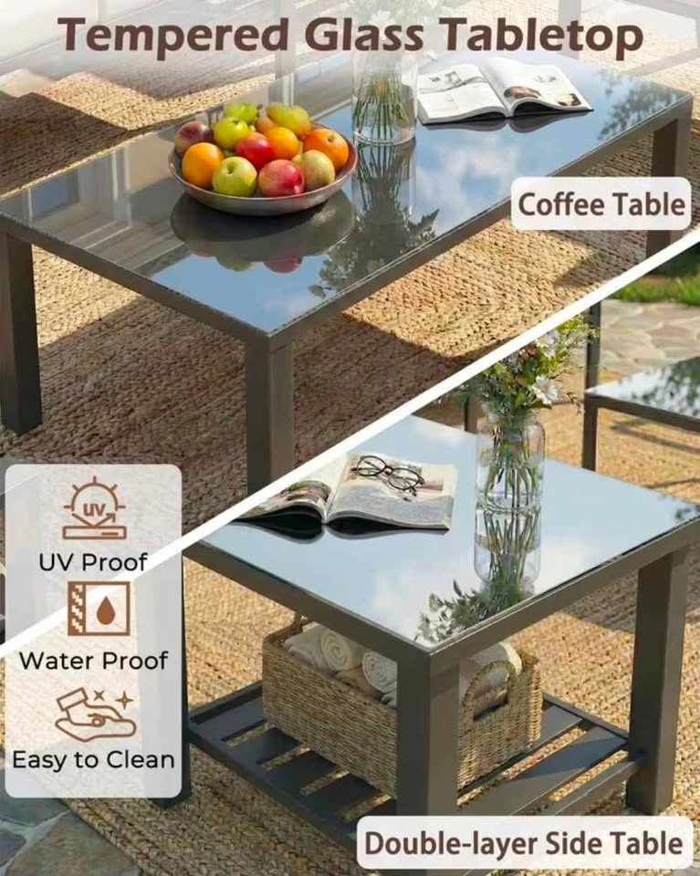 Brand new 6pc patio conversation set. 7 person seating. Pickup i - photo 4