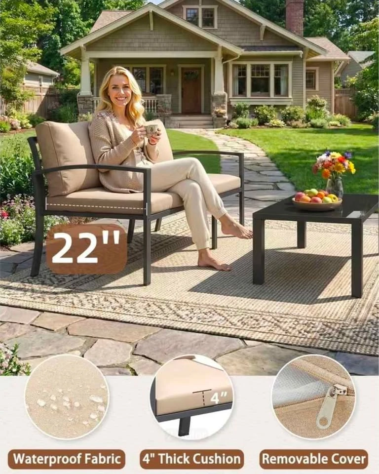 Brand new 6pc patio conversation set. 7 person seating. Pickup i - photo 5