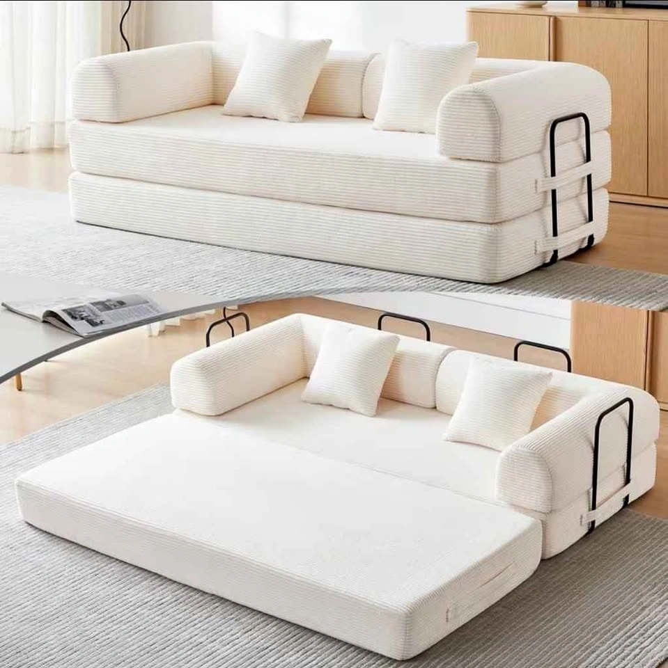 Brand new Convertible Sofa Bed with Fixed-Shape Frame & Connecti