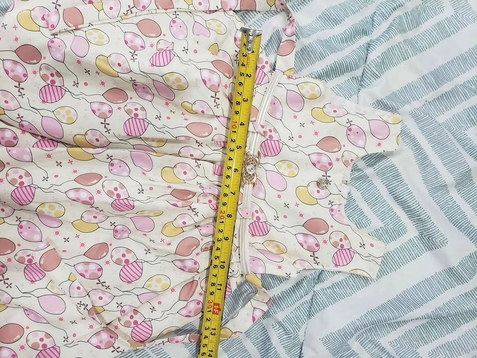 Baby Girl Balloon Print Dress & Black Pants - 12-18m - photo 4