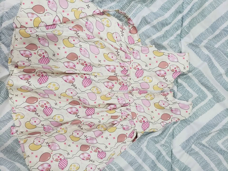 Baby Girl Balloon Print Dress & Black Pants - 12-18m - photo 5