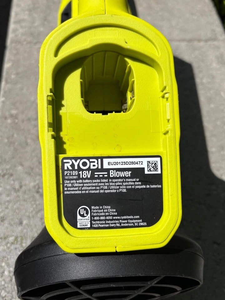 Ryobi P2109 18V Blower New - photo 3