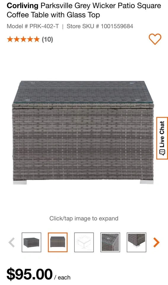 50% off Coffee Table outdoor - photo 5