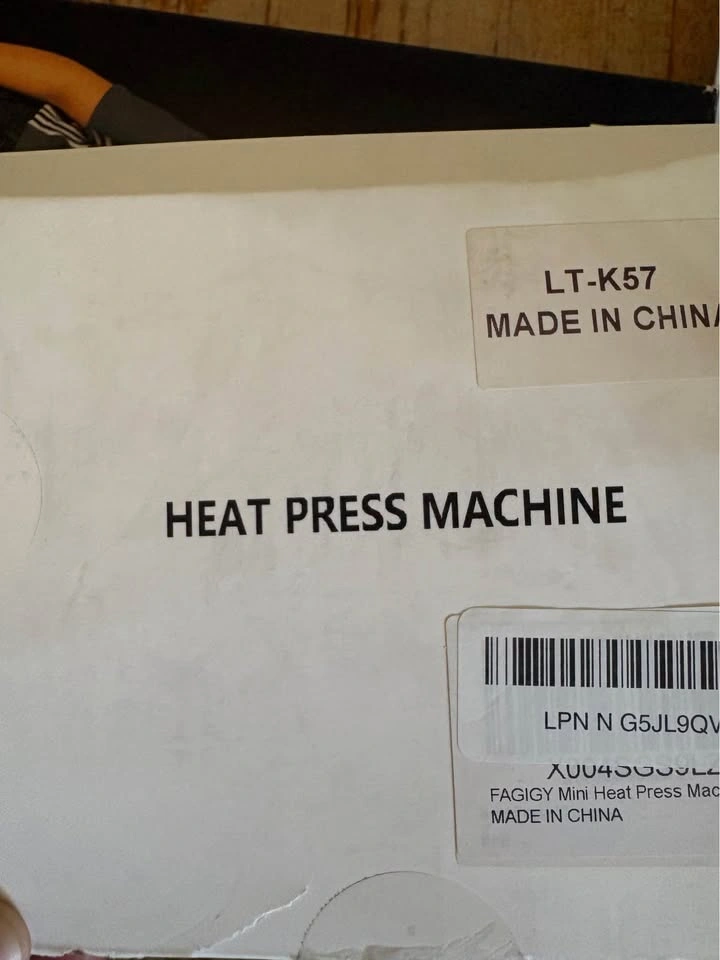 FAGIGY Mini Heat Press Machine LT-K57 Red New - photo 2