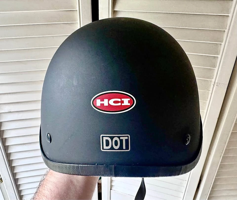 HCI Motorcycle/e-bike Helmet Matte Black DOT Approved