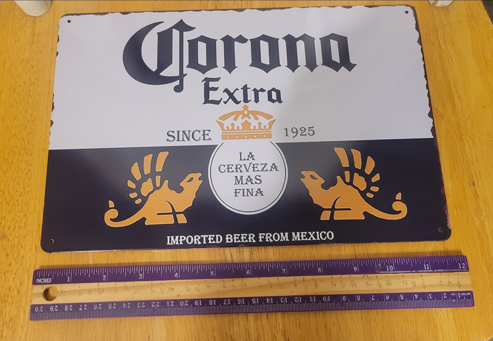 Modelo Cerveza / Corona Extra Beer Metal Sign 12x8 (Both for $20 - photo 5