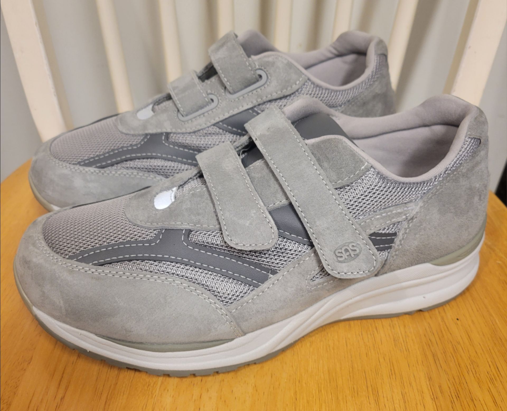 SAS Men's Journey Mesh JV Gray Diabetic Shoes Size 10.5 XXX-WIDE - photo 2