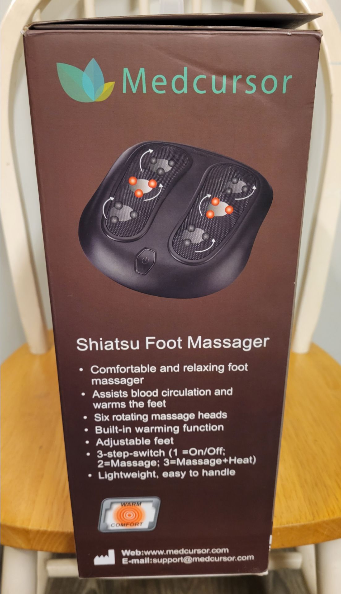 Medcursor Shiatsu Foot Massager With Heat - photo 2