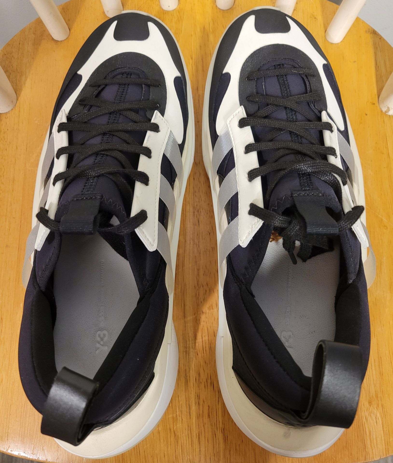 Adidas Y-3 Qisan Cozy 2 'Black Cream White HR1962 Size 10 / NEW - photo 4