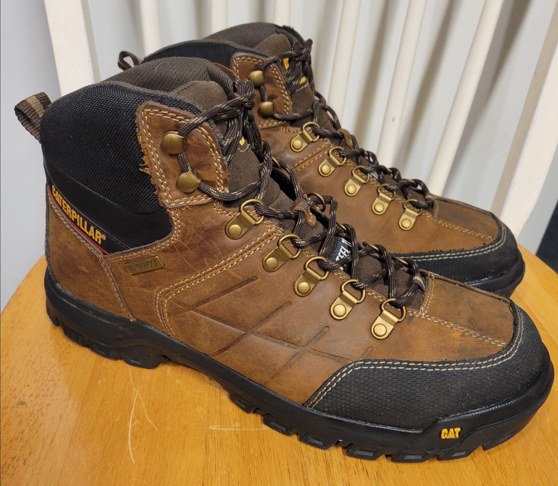 Caterpillar Men's Threshold Waterproof Steel Toe Work Boots