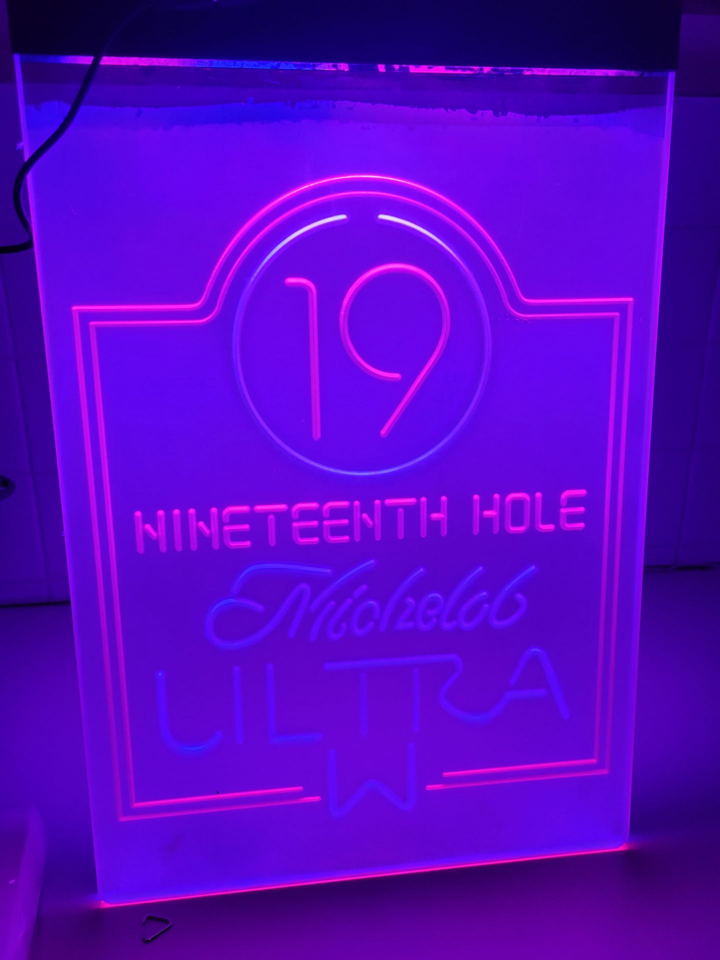 Michelob Beer 19th Hole Golf Home Bar Neon Light LED Sign NEW - photo 3