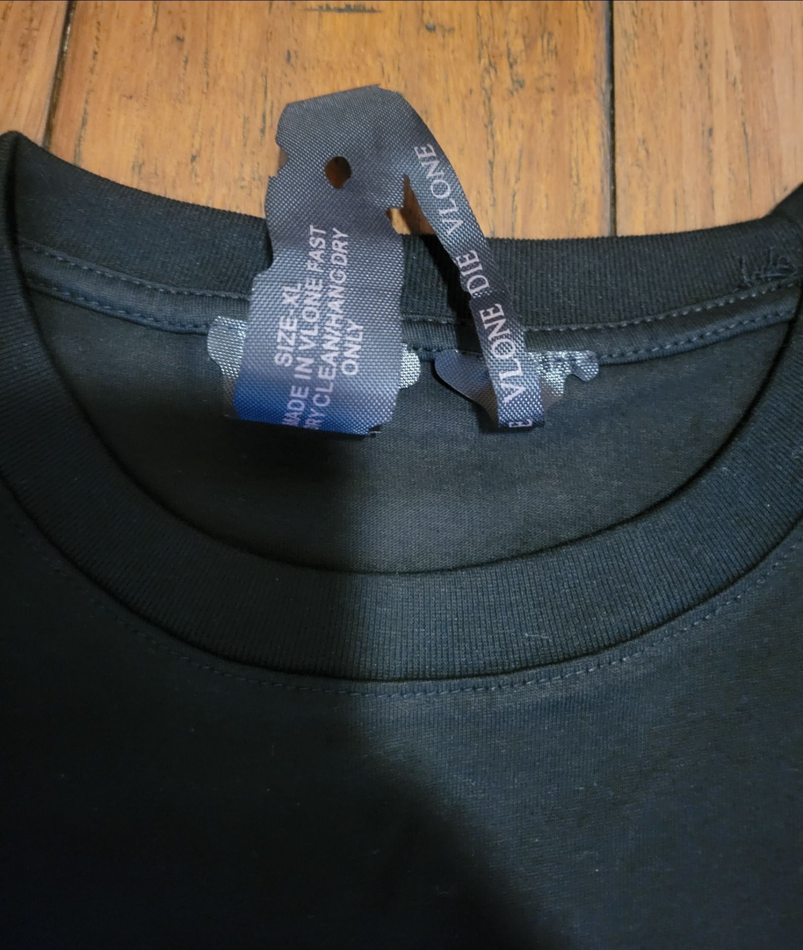 VLONE x Palm Angels Black Purple Cotton T-Shirt / Made in USA / - photo 3