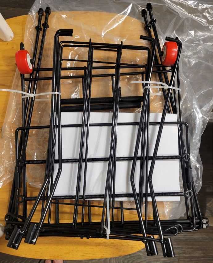 Tennis Ball Pickleball Basket Hopper Cart Portable Stand NEW - photo 3