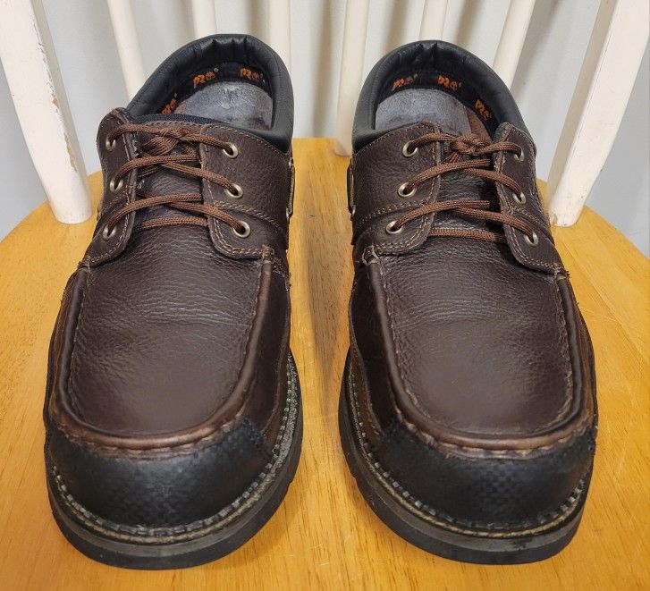 Timberland Men's Brown Leather Steel Toe Work Shoes Sz 13 W - photo 3