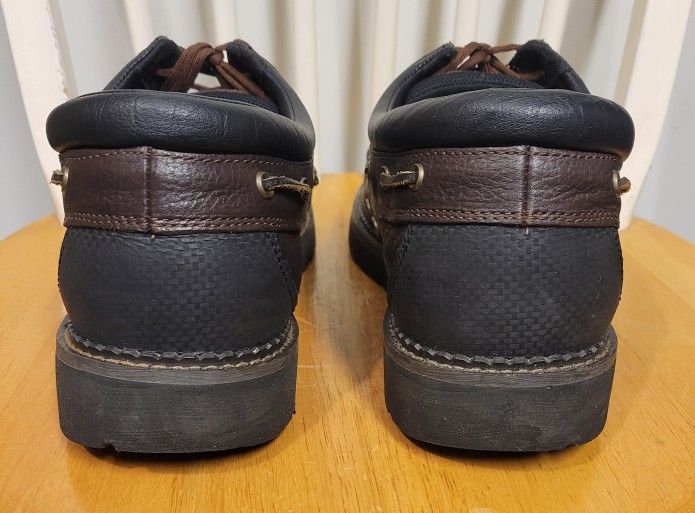 Timberland Men's Brown Leather Steel Toe Work Shoes Sz 13 W - photo 5