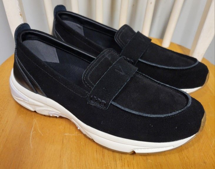 Vionic 23Walk Sneakers Women Black Suede Slip On Walking Loafer