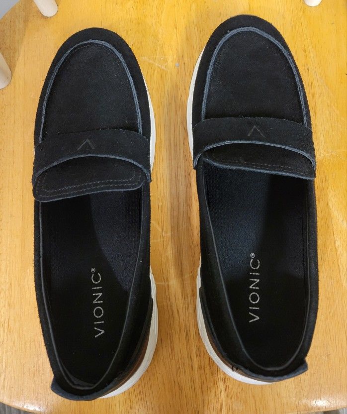 Vionic 23Walk Sneakers Women Black Suede Slip On Walking Loafer - photo 4