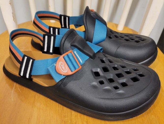 Chaco Chillos Clog Men's Closed Toe Sandals Retro Black Size 10