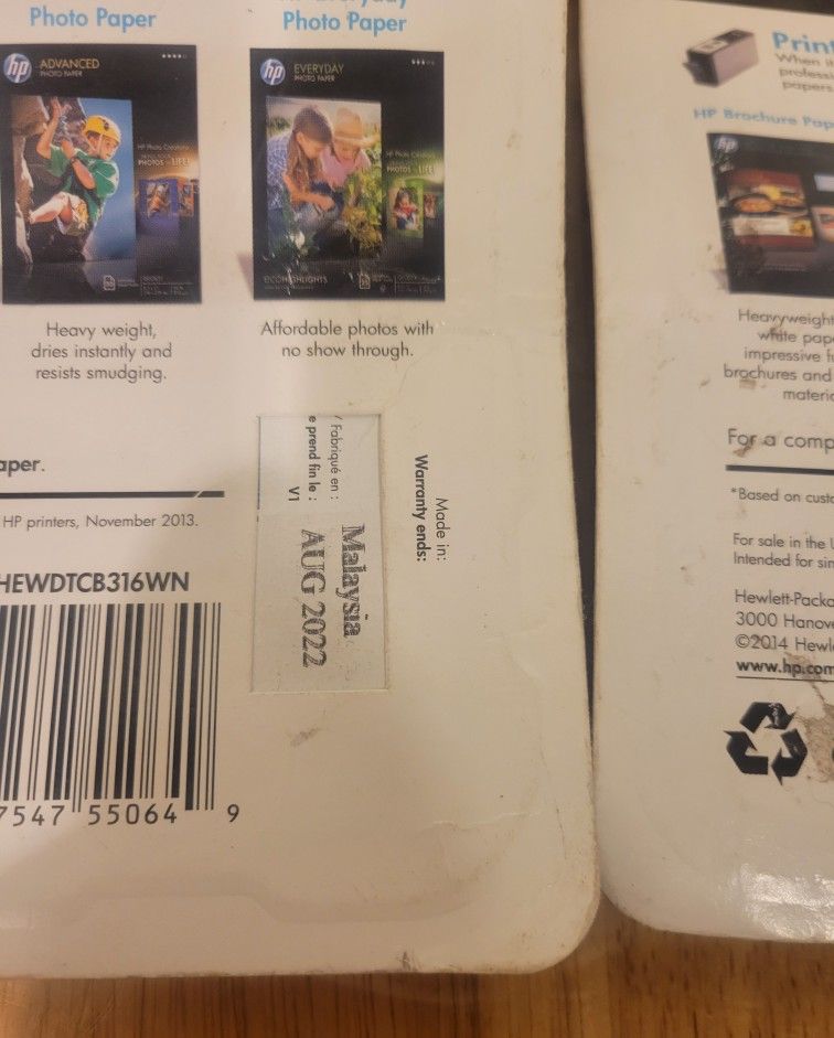 LOT OF 2 / HP 564 Black Ink Cartridge OEM Genuine 08/2022 - photo 3