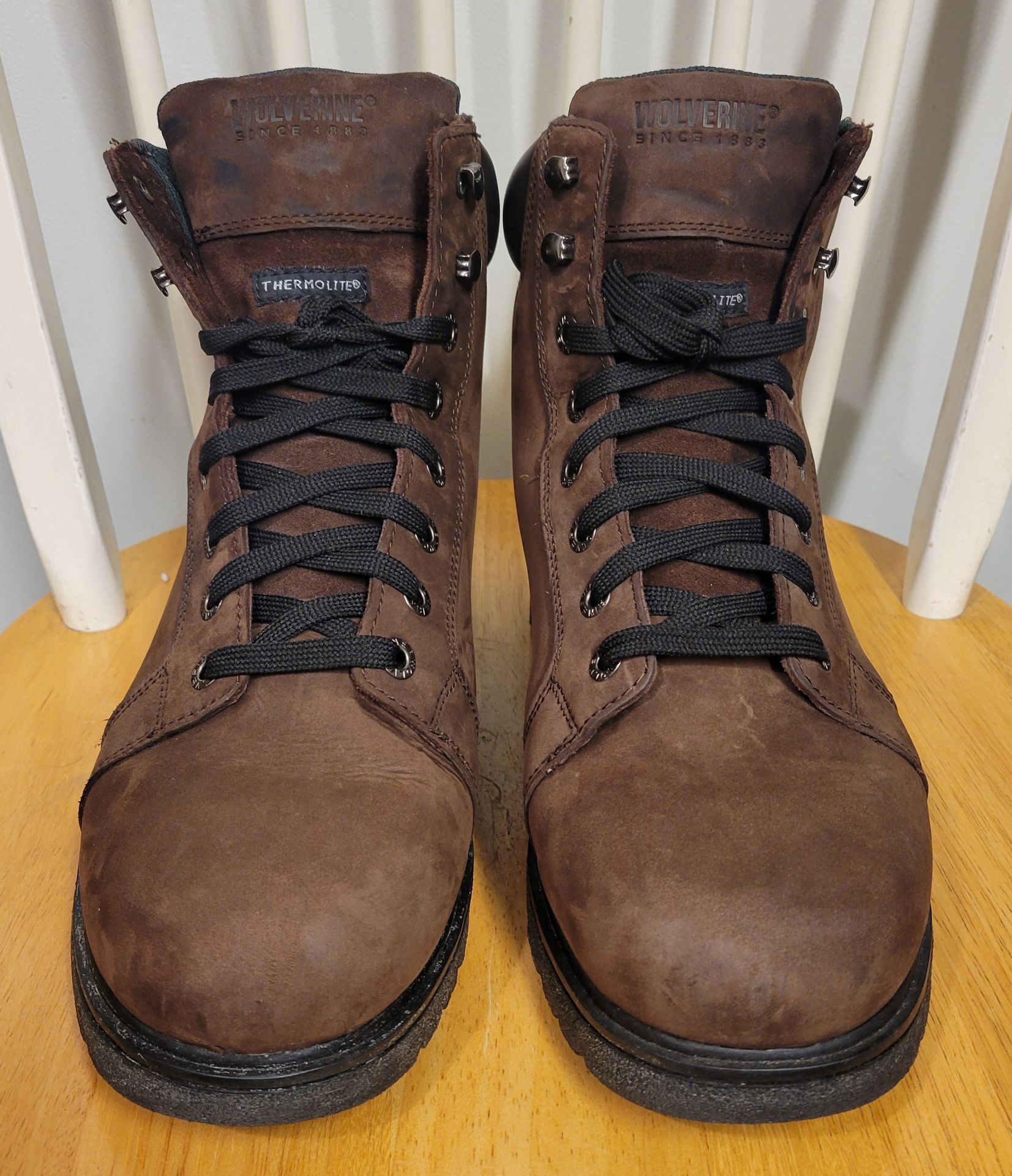 Wolverine Men's Brown Leather Thermolite Boots Size 12 - photo 3