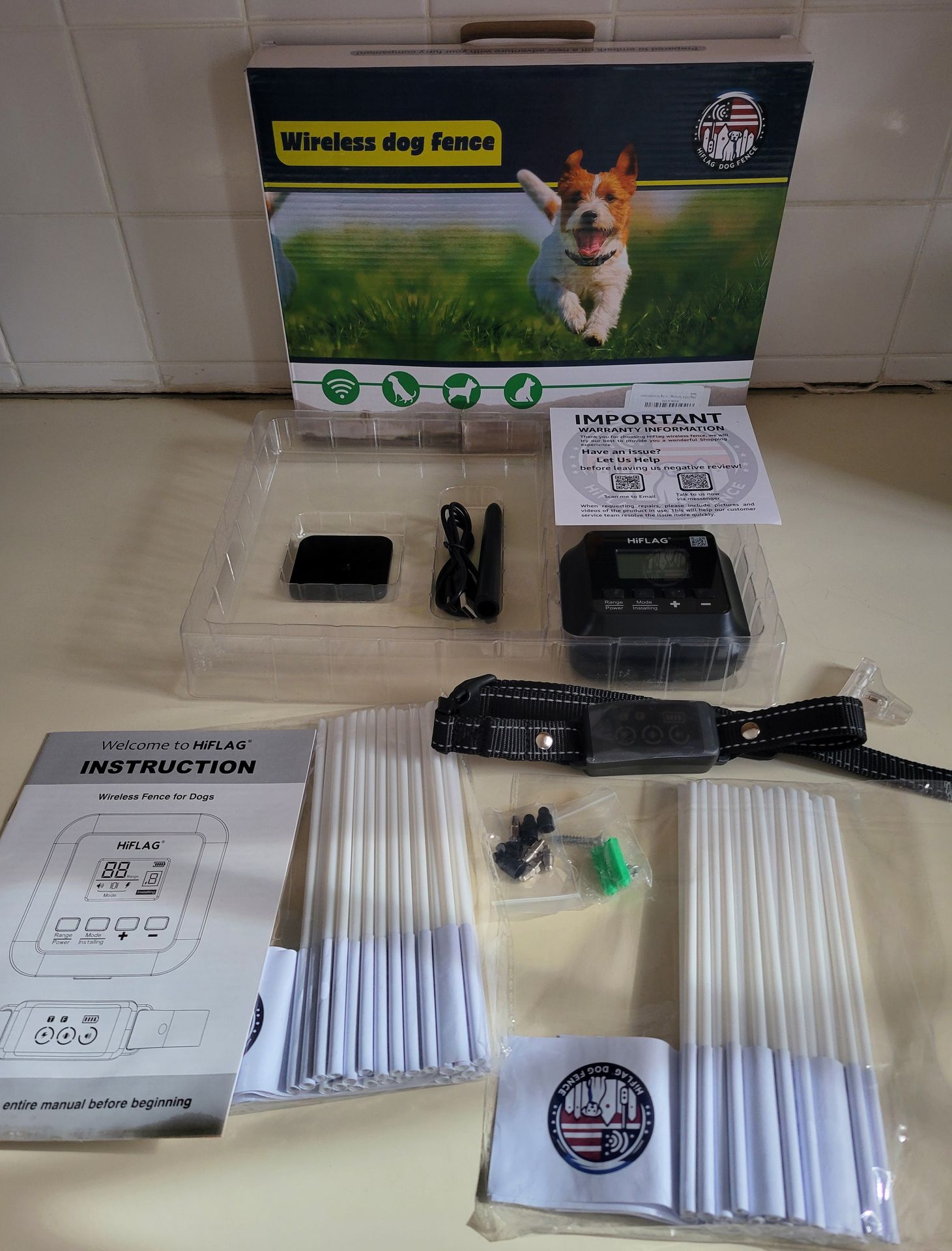 NEW Hiflag Wireless Dog Fence System