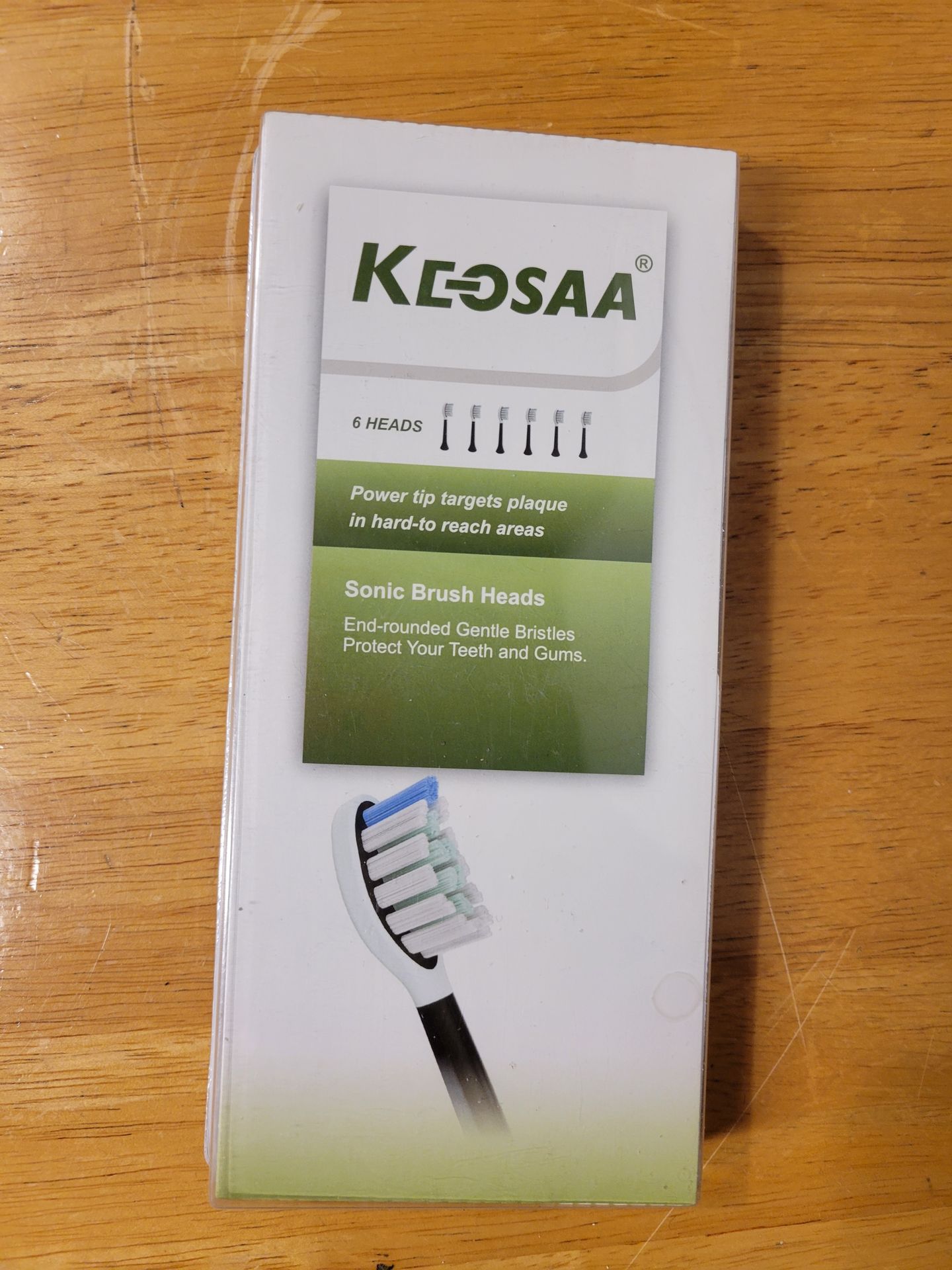 Keosaa Replacement Toothbrush Heads for Philips Sonicare, black,