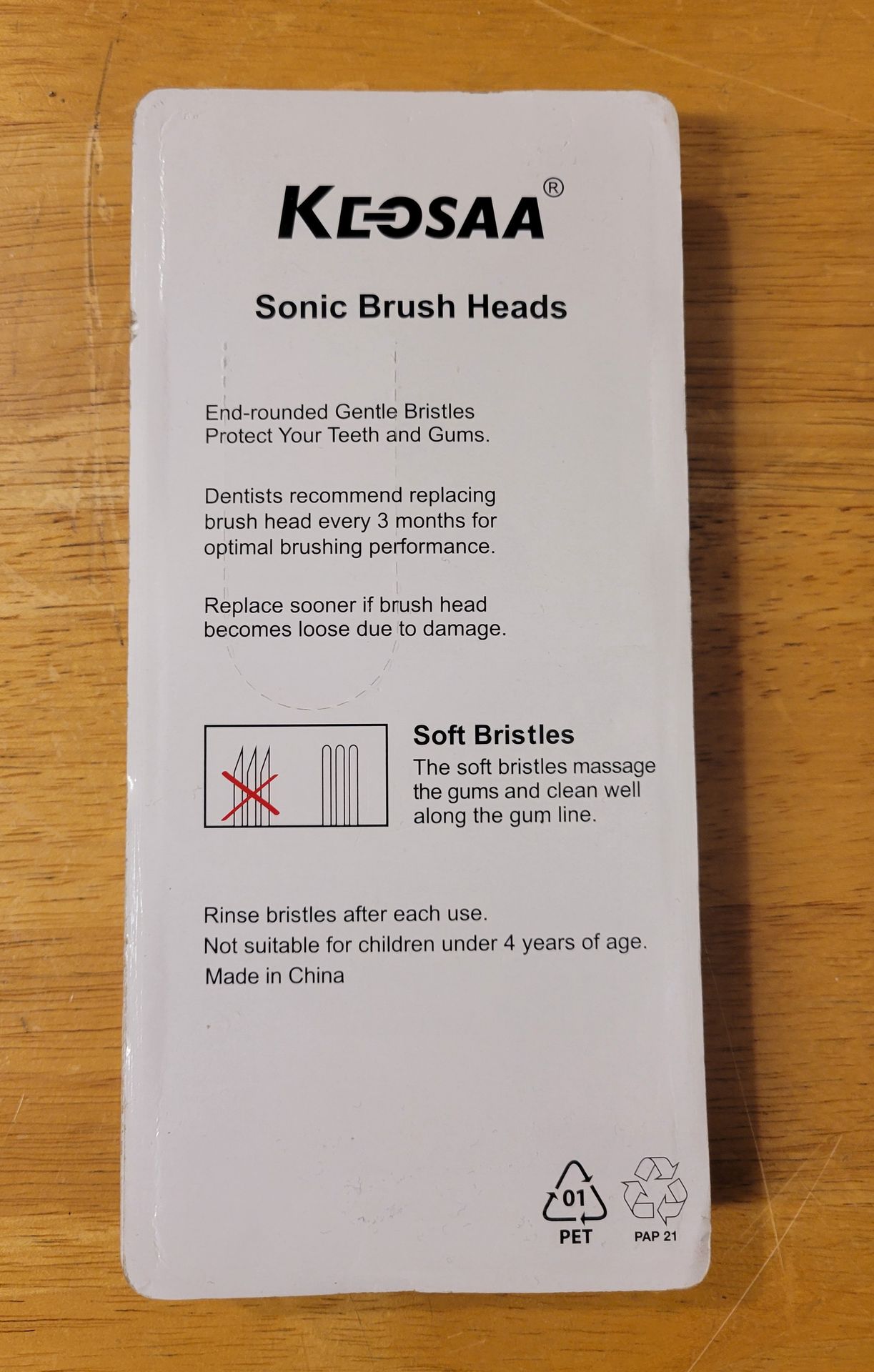 Keosaa Replacement Toothbrush Heads for Philips Sonicare, black, - photo 2