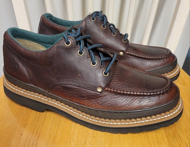 Georgia Giant Steel Toe Moc Romeo Oxford Mens Shoes G1364 Sz 11.
