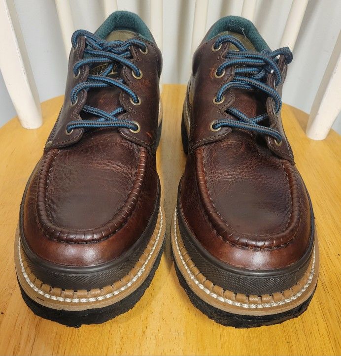 Georgia Giant Steel Toe Moc Romeo Oxford Mens Shoes G1364 Sz 11. - photo 3
