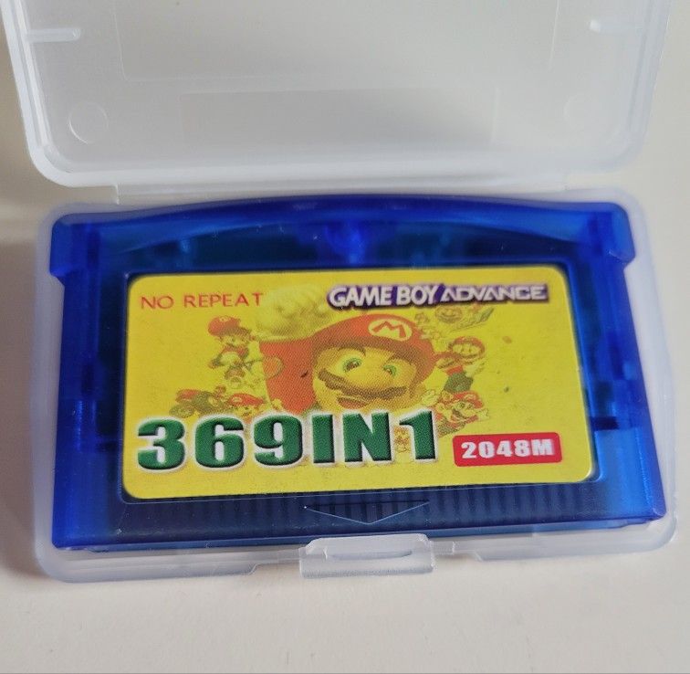Nintendo Gameboy Advance GBA 369 in 1 Game Cartridge