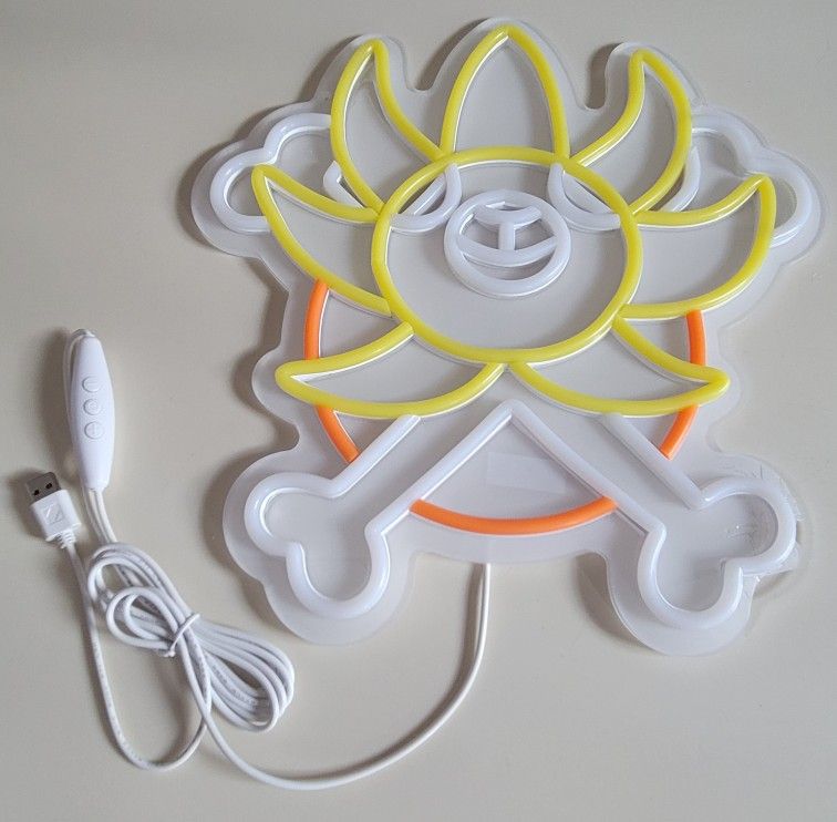 RARE COLLECTIBLE / Hanging Neon Light / One Piece Thousand Sunny - photo 2