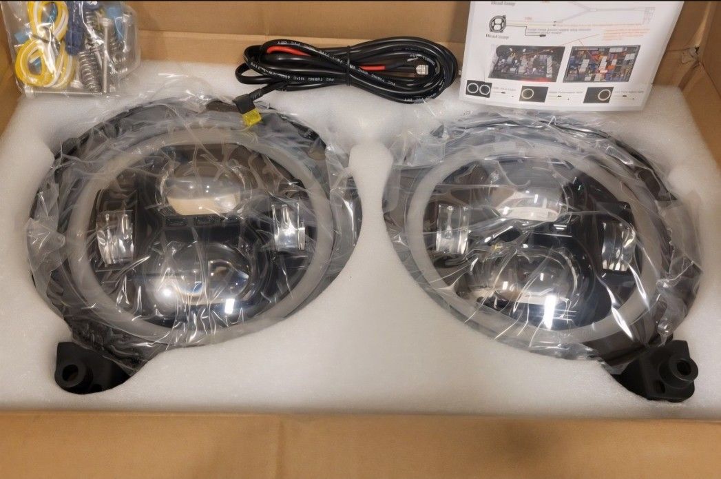 9" Round LED Headlights for Jeep Wrangler JL/Gladiator JT (2018- - photo 2